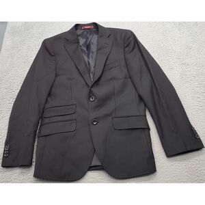 Richel Barcelona Blazer Jacket Mens Size 36 Black Lined Single Breasted 2 Button